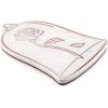 PICNIC TIME Disney Princess Beauty & the Beast Marble Serving Stone, Cheese Board, Charcuterie Board, Serving Tray, (White Marble with Rose Gold Accents)