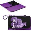 PICNIC TIME Disney Princess The Little Mermaid Blanket Tote Outdoor Picnic Blanket, Beach Blanket, Camping Blanket, (Purple with Black Flap)