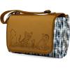 PICNIC TIME Disney Winnie the Pooh Blanket Tote Outdoor Picnic Blanket, Beach Blanket, Camping Blanket, (English Plaid Pattern with Beige Flap)
