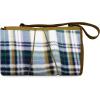 PICNIC TIME Disney Winnie the Pooh Blanket Tote Outdoor Picnic Blanket, Beach Blanket, Camping Blanket, (English Plaid Pattern with Beige Flap)