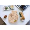 PICNIC TIME Disney Winnie the Pooh Serving Board, Charcuterie Board Set, Wood Cutting Board, (Parawood)