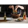 PICNIC TIME Fabio Viviani Mescolare Large Salad Bowl with Integrated Serving and Tossing Tools, (Acacia Wood)
