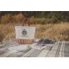 PICNIC TIME Harry Potter Hogwarts Coronado Canvas and Willow Basket Tote, Picnic Tote Bag, Beach Tote, (Beige Canvas) 14.17 x 11.42 x 13.4