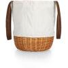 PICNIC TIME Harry Potter Ravenclaw Coronado Canvas and Willow Basket Tote, Picnic Tote Bag, Beach Tote, (Beige Canvas)