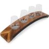 PICNIC TIME Lowlands Whiskey Flight Tasting Set, Glencairn® Glasses, Whiskey Tasting Kit, Whiskey Gift Set, (Acacia Wood)