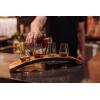 PICNIC TIME Lowlands Whiskey Flight Tasting Set, Glencairn® Glasses, Whiskey Tasting Kit, Whiskey Gift Set, (Acacia Wood)