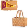 PICNIC TIME NCAA Arizona State Sun Devils Poppy Personal Picnic Basket, Insulated Lunch Bag, Retro Lunch Box, (Beige)