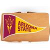 PICNIC TIME NCAA Arizona State Sun Devils Poppy Personal Picnic Basket, Insulated Lunch Bag, Retro Lunch Box, (Beige)