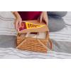 PICNIC TIME NCAA Arizona State Sun Devils Poppy Personal Picnic Basket, Insulated Lunch Bag, Retro Lunch Box, (Beige)