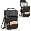 PICNIC TIME NCAA Duet Wine & Cheese Tote(Black With Gray Accents)