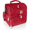 PICNIC TIME NCAA Nebraska Cornhuskers Pranzo Lunch Bag – Insulated Lunch Box with Picnic Set – Lunch Cooler Bag(Red)