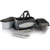 PICNIC TIME NCAA Unisex-Adult NCAA Buccaneer Portable Charcoal Grill & Cooler Tote(Black with Gray Accents)