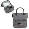 PICNIC TIME NCAA Unisex-Adult NCAA Urban Lunch Bag, Cooler Lunch Tote, Insulated Lunch Bag(Gray with Black Accents)