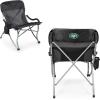PICNIC TIME NFL Unisex-Adult NFL PT-XL Heavy Duty Camping Chair, XL Beach Chair, 400 lb Capacity Camp Chair(Black)