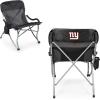 PICNIC TIME NFL Unisex-Adult NFL PT-XL Heavy Duty Camping Chair, XL Beach Chair, 400 lb Capacity Camp Chair(Black)