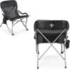 PICNIC TIME NFL Unisex-Adult NFL PT-XL Heavy Duty Camping Chair, XL Beach Chair, 400 lb Capacity Camp Chair(Black)