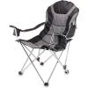 PICNIC TIME NHL Carolina Hurricanes Reclining Camp Chair, Beach Chair for Adults, Sports Chair with Carry Bag, (Black with Gray Accents)
