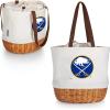 PICNIC TIME NHL Coronado Canvas and Willow Basket, Picnic Bag, Beach Tote(Beige Canvas)