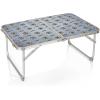PICNIC TIME NHL Unisex-Adult NHL Concert Mini Portable Table, Small Folding Table, Mini Picnic Table(Charcoal Wood Grain)
