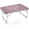 PICNIC TIME NHL Unisex-Adult NHL Concert Mini Portable Table, Small Folding Table, Mini Picnic Table(Charcoal Wood Grain)