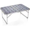 PICNIC TIME NHL Unisex-Adult NHL Concert Mini Portable Table, Small Folding Table, Mini Picnic Table(Charcoal Wood Grain)