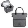 PICNIC TIME NHL unisex-adult NHL Urban Lunch Bag, Cooler Lunch Tote, Insulated Lunch Bag(Gray with Black Accents)