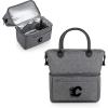 PICNIC TIME NHL unisex-adult NHL Urban Lunch Bag, Cooler Lunch Tote, Insulated Lunch Bag(Gray with Black Accents)