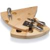 PICNIC TIME Swiss Cheese Board & Knife Set, Novelty Charcuterie Board Set with Cheese Knifes, Cheese Boards Charcuterie Boards, Serving Platter, (Parawood)