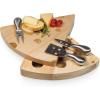 PICNIC TIME Swiss Cheese Board & Knife Set, Novelty Charcuterie Board Set with Cheese Knifes, Cheese Boards Charcuterie Boards, Serving Platter, (Parawood)