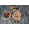 PICNIC TIME Swiss Cheese Board & Knife Set, Novelty Charcuterie Board Set with Cheese Knifes, Cheese Boards Charcuterie Boards, Serving Platter, (Parawood)