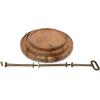 PICNIC TIME Tapas 3-Tiered Serving Tray, Caribbean Walnut Cupcake Stand, Wooden Cheese Board, (Mango Wood)
