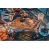 PICNIC TME Delio Cheese Board and Knife Set, Charcuterie Board Set, Acacia Wood Cutting Board with Cheese Knife and Markers, (Acacia Wood)