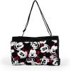 Picnic TIME Disney Mickey Mouse Blanket Tote Outdoor Picnic Blanket, Beach Blanket, Camping Blanket, (Red with Black Pattern)