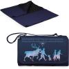 Picnic TIME Disney Princess Frozen 2 Blanket Tote Outdoor Picnic Blanket, Beach Blanket, Camping Blanket, (Navy Blue with Black Flap)