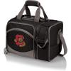 Picnic TIME NCAA Malibu Cooler Picnic Basket – Insulated Cooler Tote with Picnic Set(Navy Blue With Black Accents)