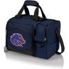 Picnic TIME NCAA Malibu Cooler Picnic Basket – Insulated Cooler Tote with Picnic Set(Navy Blue With Black Accents)