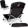 Picnic TIME NCAA Tranquility Beach Chair with Carry Bag – Low Beach Chair for Adults – Low Lawn Chair(Black)