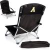 Picnic TIME NCAA Tranquility Beach Chair with Carry Bag – Low Beach Chair for Adults – Low Lawn Chair(Black)