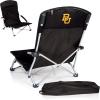 Picnic TIME NCAA Tranquility Beach Chair with Carry Bag – Low Beach Chair for Adults – Low Lawn Chair(Black)