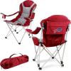 Picnic TIME NFL Unisex-Adult NFL Reclining Camp Chair, Beach Chair for Adults, Sports Chair with Carry Bag(Dark Red)
