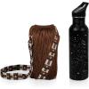 Picnic TIME Star Wars Chewbacca Bottle Cooler Tote with Bottle, Water Bottle Carrier, (Brown)