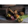 TOSCANA – a Picnic Time Brand Fabio Viviani Carovan Nested Set of Three Assorted Wooden Bowls with Glass Bowl Inserts