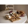 TOSCANA – a Picnic Time brand Concavo Cheese Board and Knife Set, Charcuterie Board Set, Wood Cutting Board, (Bamboo)