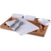 TOSCANA – a Picnic Time brand Parlor Ice Cream Mixing Set, Ice Cream Mixing Kit with Marble Ice Cream Slab and Mixing Spades, (Bamboo & Marble)