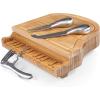 TOSCANA – a Picnic Time brand Piano Cheese Board & Knife Set, Novelty Charcuterie Board with Cheese Knife Set, Cheese Boards Charcuterie Boards, (Bamboo)