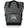 Disney Mickey Mouse Roll-Top Cooler Backpack, Hiking Backpack, Soft Cooler Bag (Heathered Gray)(Star Wars Darth Vader – Heathered Gray)