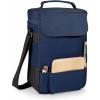 LEGACY – a Picnic Time Brand Duet Insulated Wine and Cheese Tote, Burgundy((Navy Blue))