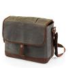 LEGACY – a Picnic Time brand Insulated Double Glass Growler Tote, Beer Gifts for Men, Waxed Canvas Tote Bag Water Bottle Carrier, (Khaki Green with Brown Accents)(Insulated Double Growler Tote)