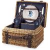 NCAA Arkansas Razorbacks Champion Picnic Basket with Deluxe Service for Two, Black(Navy Blue)