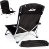 NFL Tranquility Beach Chair with Carry Bag, Low Beach Chair for Adults, Low Lawn Chair